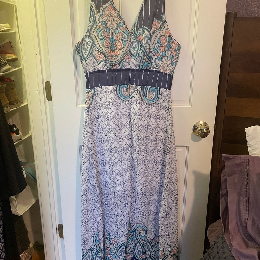 Blue Rain Maxi Dress